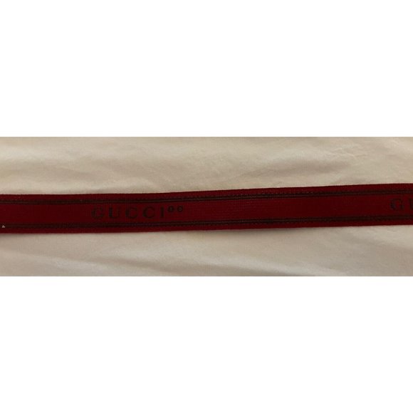 Authentic GUCCI Gift Red Color Ribbon One Piece 101 Inches - Picture 2 of 3